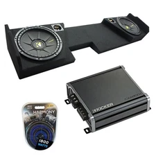 2014 - 2018 GMC Sierra Double Cab Kicker CompC CWCS10 Dual 10 Sub Box CXA800.1