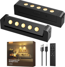 Spotlights Indoor with Daily Auto Timer, 5500Mah Rechargeable Plant Lights, Wire