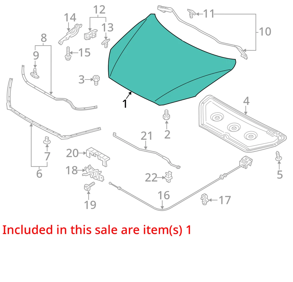 (LOCAL PICKUP ONLY) Hood Fits 13-16 MAZDA CX-5 735203 - Изображение 3 из 4