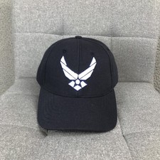 U.S. Air Force Hat Cap Strap Back One Size Bl...