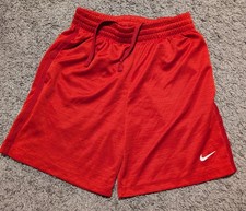 NIKE Boys Size Medium Red Athletic Shorts EUC LN