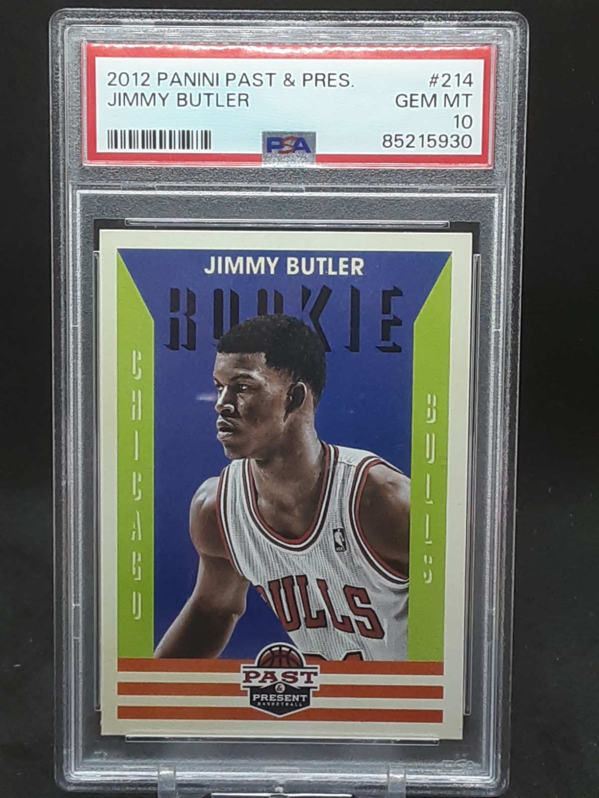 JIMMY BUTLER 2012-13 PAST & PRESENT ROOKIE PSA GM MT 10 BULLS WARRIORS QQ