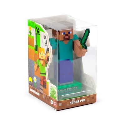 Minecraft Steve solarbetriebene Pal offizielle Handelsware NEU UK