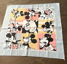 Rare Colors 1980  s Pastel Disney Mickey Mouse Bandana Scarf Handkerchief