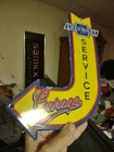 VINTAGE CHEVROLET PORCELAIN SIGN USED TRUCK SERVICE CHEVY DEALER CAR AUTO SALES