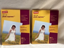 (2 Packs) 50 Sheets 8.5" X 11" Matte Double Sided Photo Paper Inkjet Printer