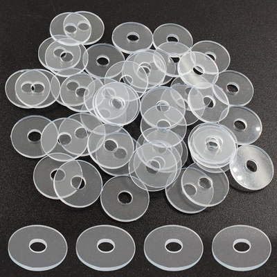 #ad 50 Pack 3 4 Inch Clear Washers for Shower Door Handle Transparent Gasket Clear $15.18