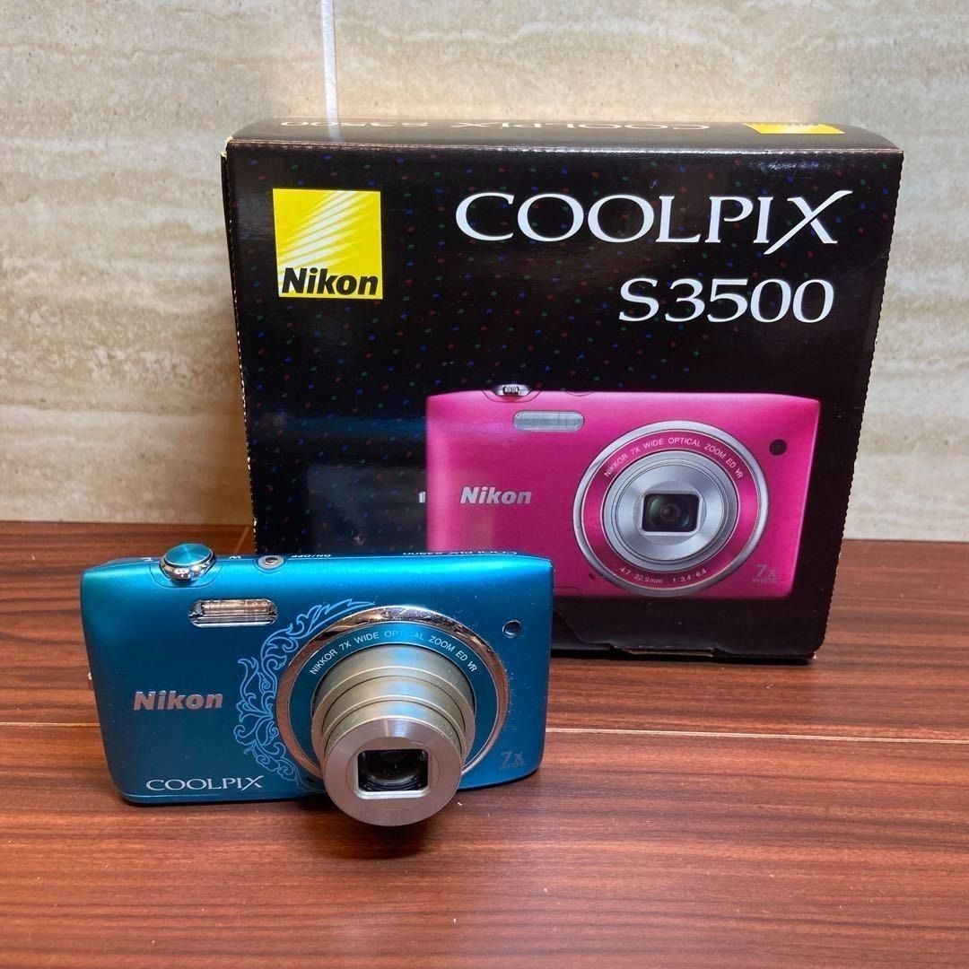 Appareil Photo Numérique Nikon COOLPIX S3500 - 20.1 MP, Zoom Optique 7x - Noir - Testé Fonctionnel