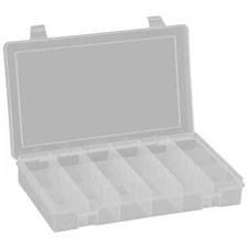 DURHAM MFG SP18-CLEAR Compartment Box,Pstv Snp,Clr,1 3/4 in 15V204
