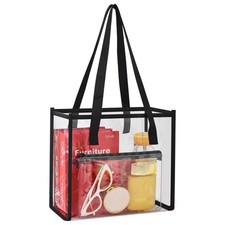 MAY TREE Clear Tote Bag, Clear Purse Stadium Approved for Sports Work Securit...
