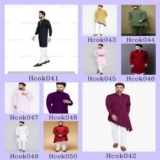 Mens Kurta only Pathani Kurta Indian Cotton Shirt Designer Kurta