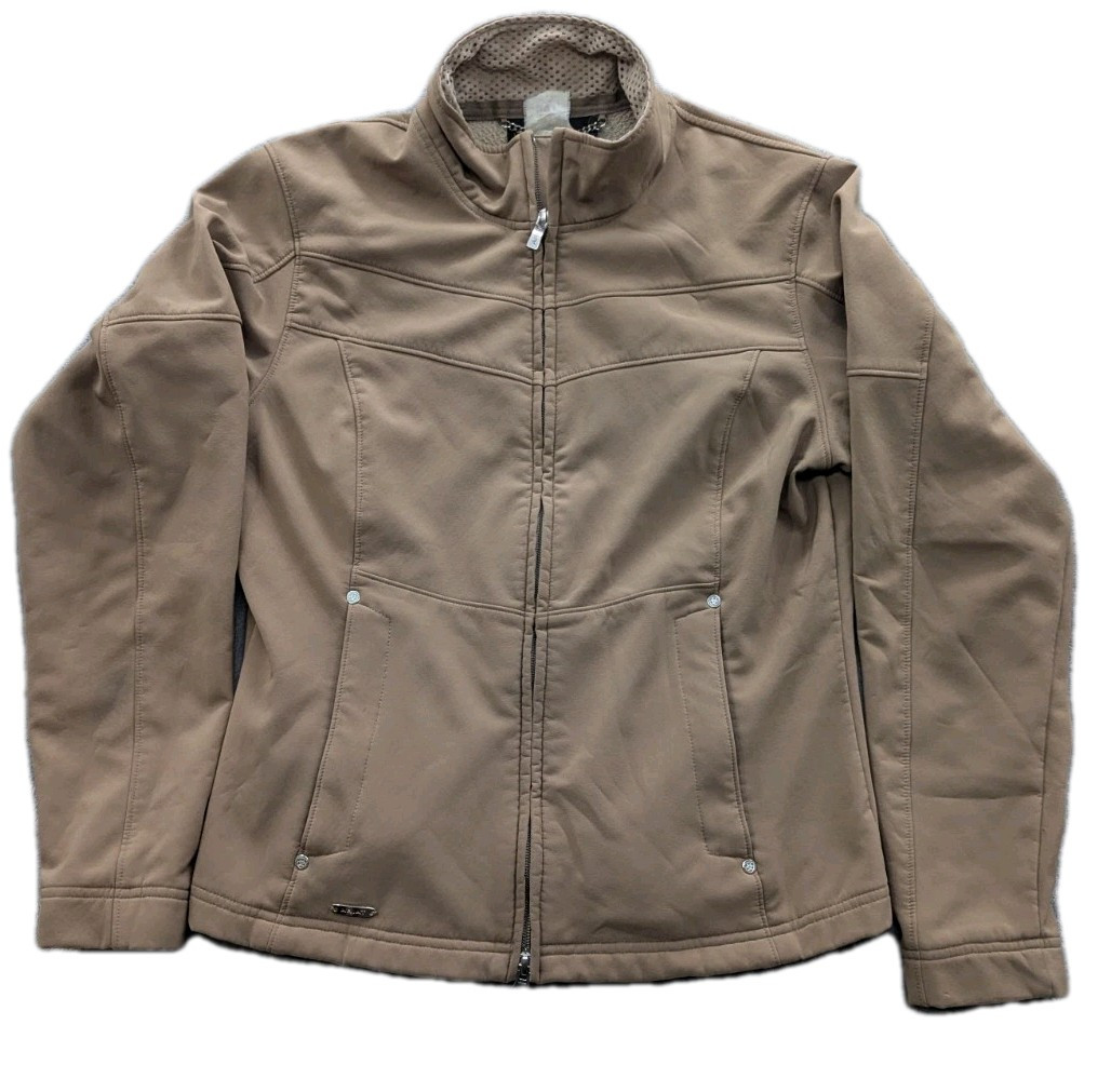 ARIAT Soft Shell Jacket Womens Small S Beige Tan … - image 1