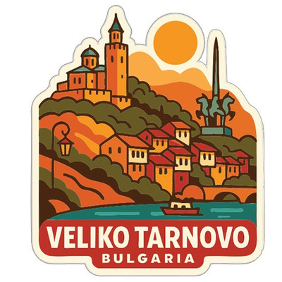 Veliko Tarnovo Bulgaria Sticker Decal Vinyl Die-Cut City Skyline Landmark Design