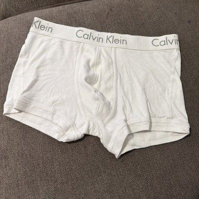 Calvin Kelvin Body Cotton Boxer Briefs  White Large