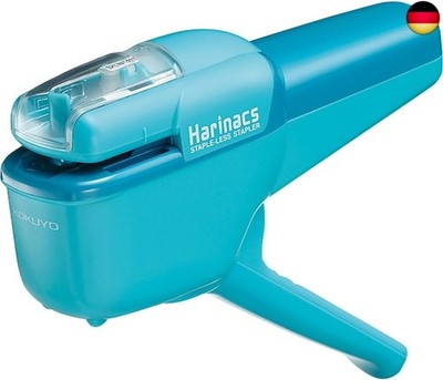 Kokuyo Harinacs SLN-MSH110LB Heftgerät, japanisches Heftgerät, Hellblau, bis zu 