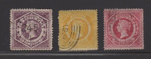 1860 Australia New South Wales Sc# 40 41 42 Used Cat $68.00