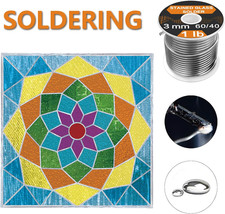 60/40 Solder for Stained Glass, 1/8" 3Mm Dia, 1 Lb Spool, Supplied by