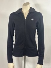 Arc'teryx Kyanite Hoody Stretch Fleece Black Women's Small Gorpcore EUC 19769