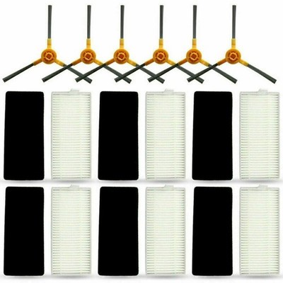 12 Teiliges Ersatz Filter Seitenbürstenset Für Tesvor X500 Roboter Staubsauger