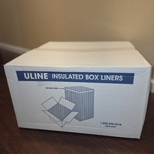(Pack of 25) Uline Insulated Box Liners (11"x8"x6") S-18277