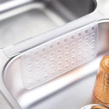 Mat Protector Double Sink Divider Clear Kitchen Dish Safe Durable Grips Saddle