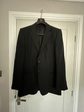 M&S Autograph Wool Suit 42 Jacket 36 Long Trousers. Small Pluck Back Jacket