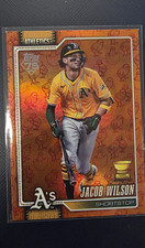 Topps 2026 Series 1 Jacob Wilson Chicks Parallel #240 Oakland Athletics Rookie