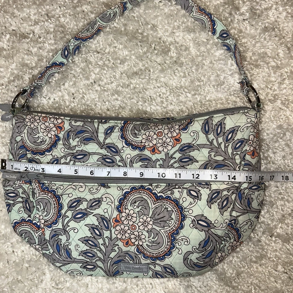 Bolso Bandolera Convertible Vera Bradley Go Ahead Abanico Flores Cremallera Bolso Cartera Foto 4 de 4