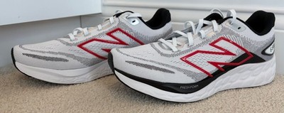 NIB New Balance Fresh Foam 680v8 Men's Running Shoes White/Black/Red Width=D