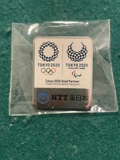 2020 TOKYO OLYMPIC PARALYMPIC PIN BADGE SPONSOR NTT PINS