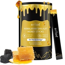 NEW!! Pure Himalayan Shilajit Sticks with Organic Honey, Naturally Sweeter