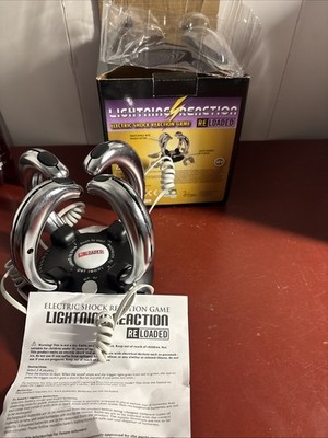 Lightning Reaction Reloaded Electric Shock Reaction Game 2-4 Player Open Box