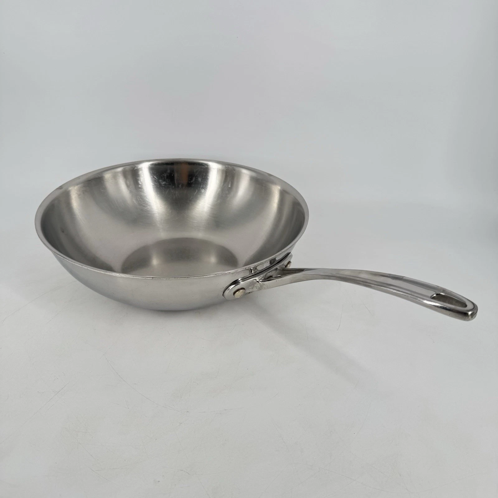 Calphalon Tri-Ply Stainless Steel 10” Flat Bottom Wok Pan