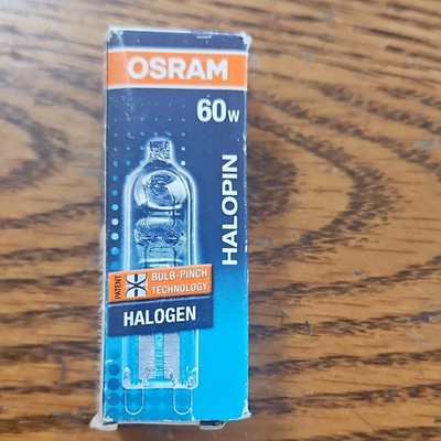 OSRAM Halopin 60W G9 Halogen Light Bulb 66660 Bulb-Pinch Technology