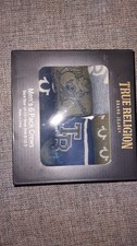 True Religion Men  s Socks 6-Pack Crew Size 10  13  Logo Print  New in Box