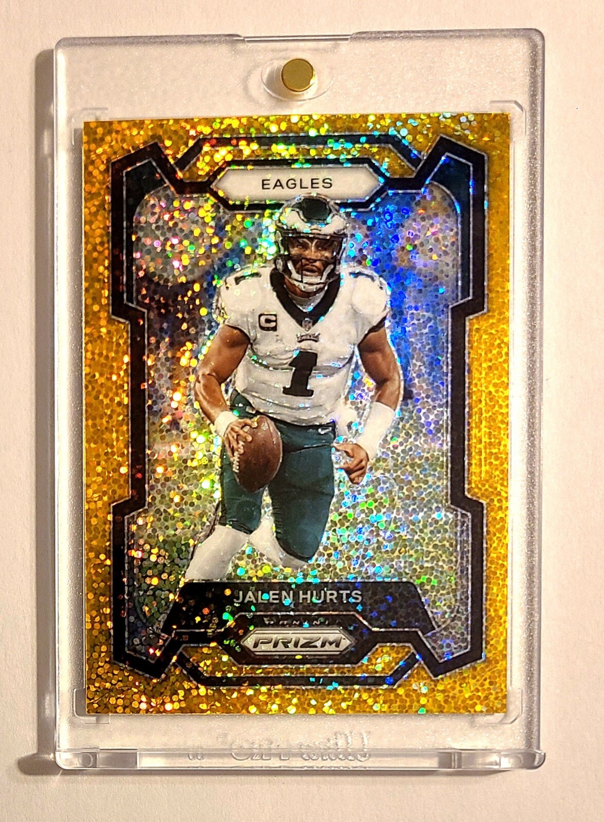 JALEN HURTS 2023 PRIZM #244 GOLD SPARKLE /24 SSP EAGLES