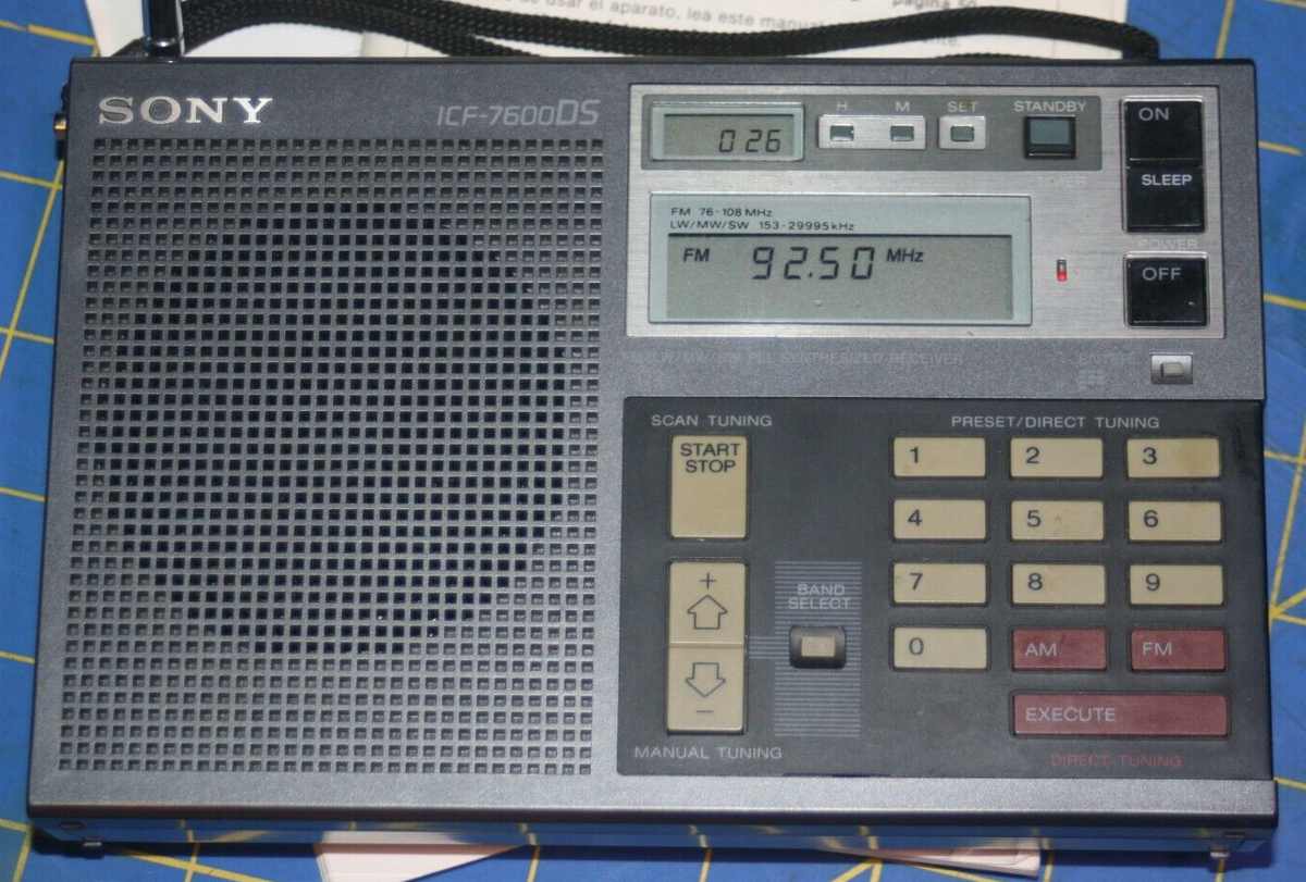 SONY ICF-7600DS FM / LW / MW / SW PLL Synthesized Receiver SONY ICF-7600DS FM / LW / MW / SW PLL Synthesized Receiver