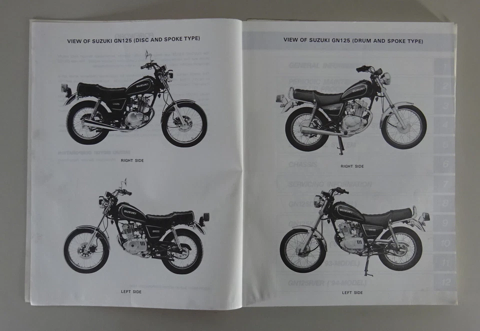 Taller Manual/Manual de Reparacion Suzuki Gn 125 R Stand 05/1993 - Imagen 2 de 2