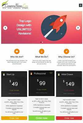 Professional Logo Reseller Website For Sale + Free Hosting with SSL