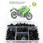Fit For 12-16 Kawasaki Ninja650 ER-6F Complete Fairing Bolts Bodywork Kit Black