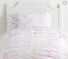 Pottery Barn Kids Organic Nadia Multi Dot Full/Queen Duvet Cover 2 Shams