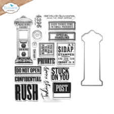 Elizabeth Craft Designs Stamp  Die Set - Correspondence From the Past 3, CS338