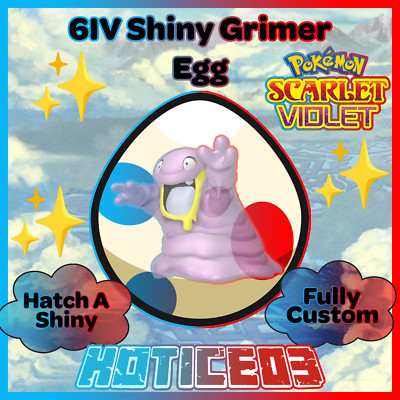 Alolan Grimer   SHINY 6IV EGG   Pokemon Scarlet & Violet   TEAL MASK DLC  