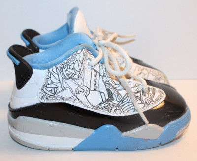 NIKE AIR JORDAN DUB ZERO UNIVERSITY BLYE/WHITE TODDLER SIZE 7C