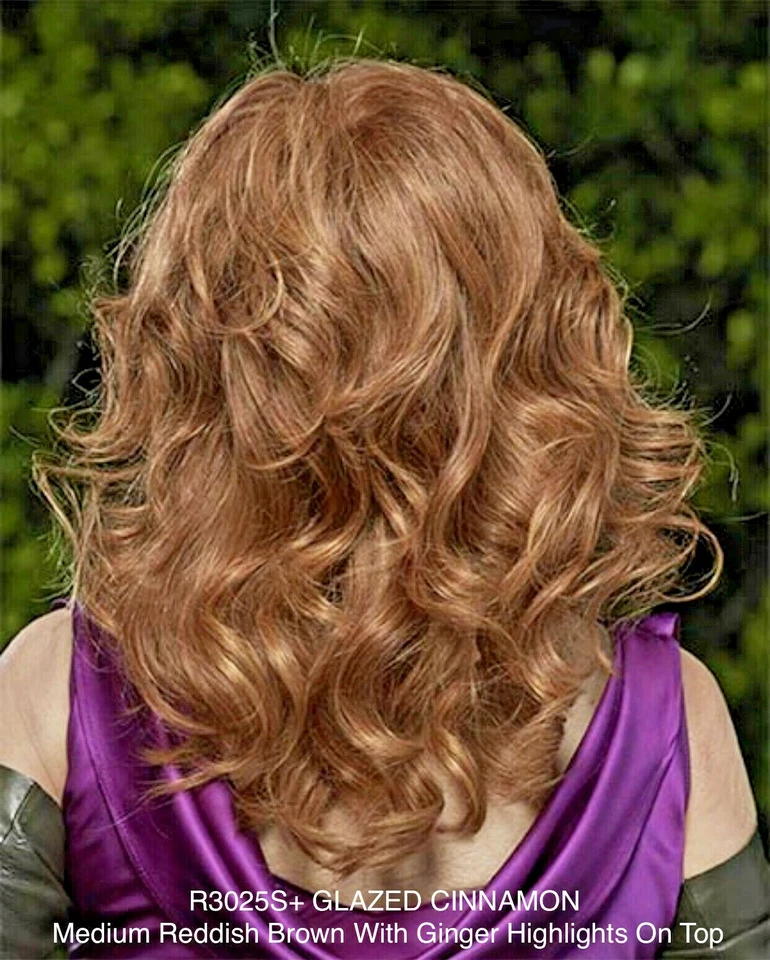 THE GOOD LIFE 假发 Raquel Welch GlazCinnamonR3025S-BestHumanHair-AllHandtied+更多 — 第 2/4 张图片
