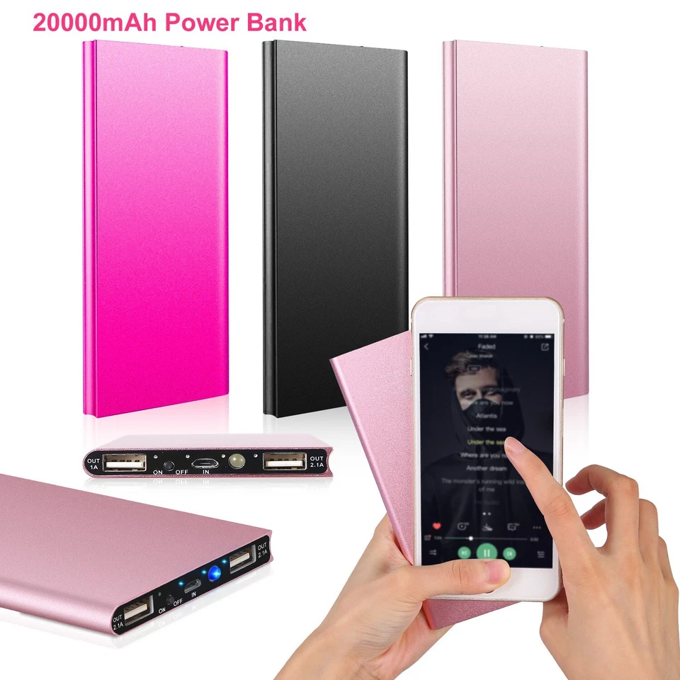 2 Packs 20000mAh Power Bank 5V/2.1A External Battery Pack For Heated Vest Jacket - Image 2 of 4