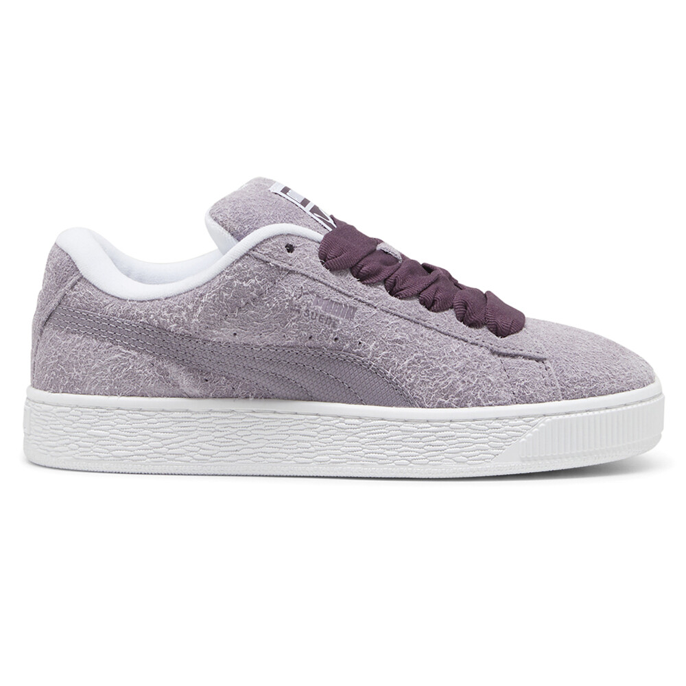 Женские фиолетовые кроссовки Puma Suede Xl с волосатой шнуровкой, повседневная обувь 39830903