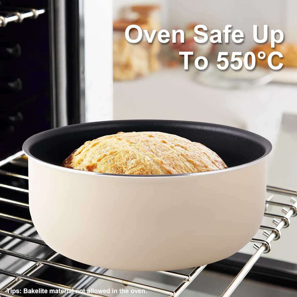 Pots and Pans Set Nonstick YIIFEEO Stackable Camping Cookware Pots