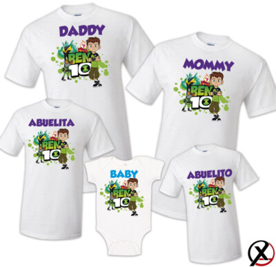 Ben 10 Family T-shirt Birthday Matching Party Celebration Reunion