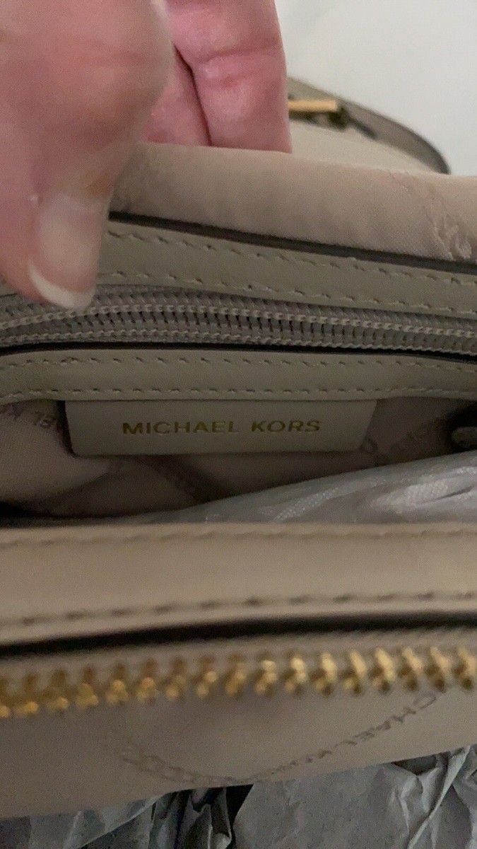 Michael Kors Raven Medium Pebbled Leather Backpack - Sand | eBay